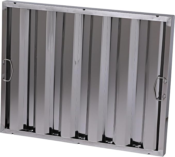25" x 20" Stainless Steel Commercial Hood Filter – Dishwasher Safe, Welded