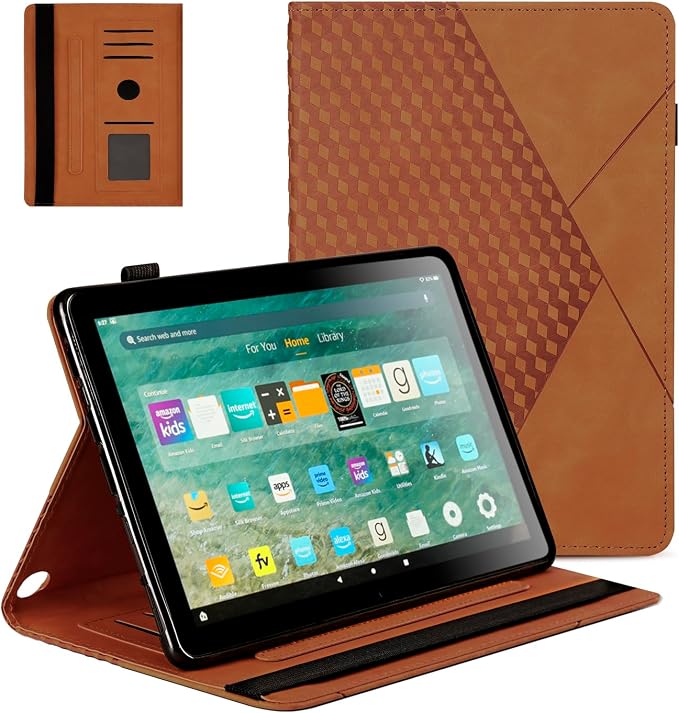 Case for FM 11 (13th Gen 2023) Multi-Angle Stand with Flexible Fixation Auto Wake/Sleep TPU Material (Brown)