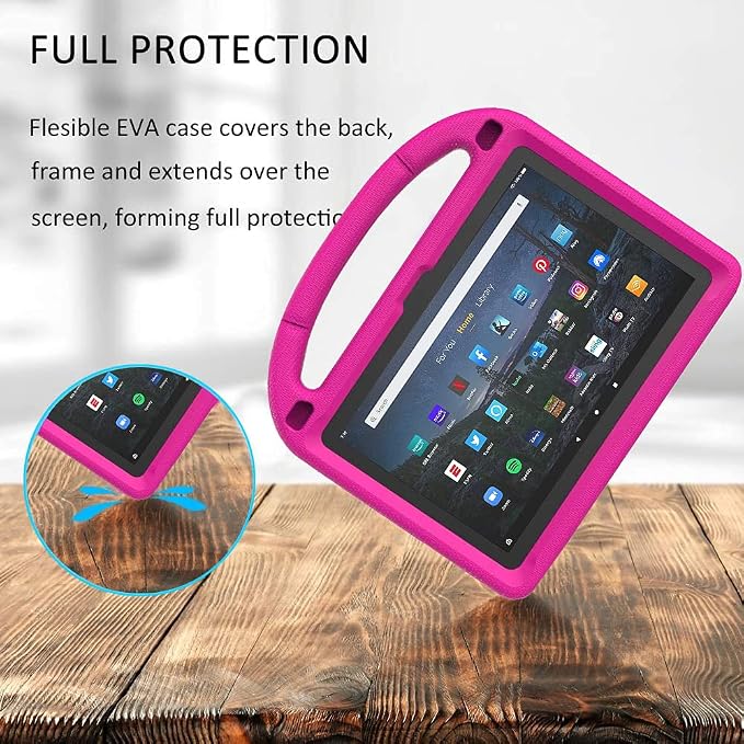 Kids Case for New 10-inch Tablet 2023 Lightweight Shockproof Kids Friendly Full Cover with Handle Kickstand