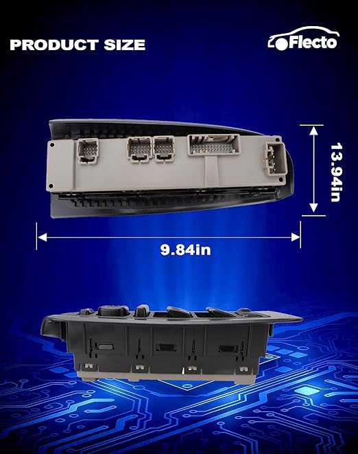 Flecto 15883323 Master Power Window Switch & Bezel Driver Side Compatible with 2003-2007 Chevy Avalanche/Silverado/GMC Yukon/Cadillac Escalade