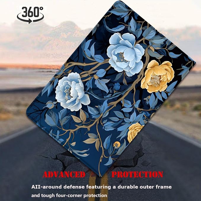 Case for Samsung Galaxy Tab A9 Plus 11 2023 Multi-Viewing Angles with Automatic Sleep/Wake Function for Samsung Galaxy A9+Tablet (SM-X210/X216/X218) American Flag Wolf