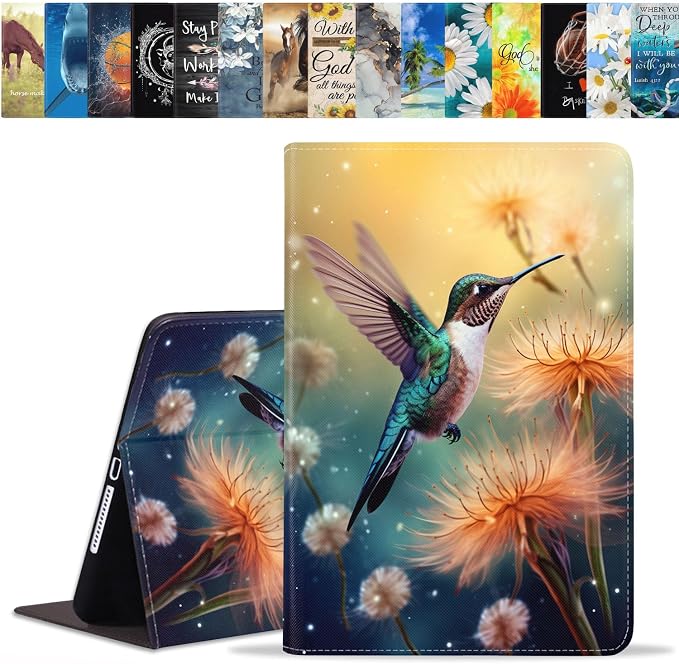 Case for Samsung Galaxy Tab A 8.0 2019 (SM-T290/T295/T297) Slim Lightweight PU Leather Stand Cover with Auto Wake/Sleep for Galaxy Tab A 8.0 Inch Abstract Watercolor Art Dogs