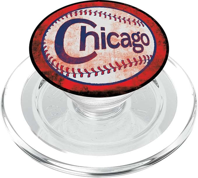 Distressed North Side Chicago Baseball Players PopSockets Adhesive PopGrip