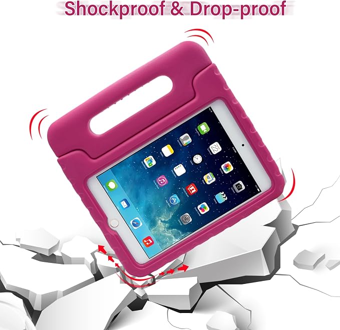 LEFON Kids Case Shockproof for iPad mini 5/4/3/2/1 iPad mini 4th Generation Case for Kids with Convertible Handle Light Weight Super Protective Stand Cover for iPad mini 5th Gen 7.9 Inch