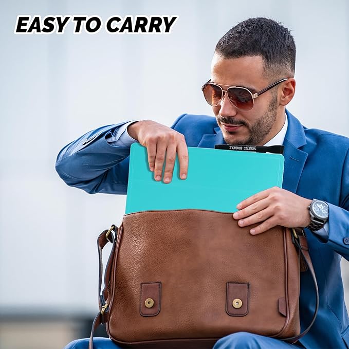Portable White Board Small Dry Erase Board, 9" x 12" Double Sided Folding Whiteboards with 3 Pens, A4 Reusable Notebook with Storage Mesh Bag for Study, Meeting, Draft, Notes, Doodling