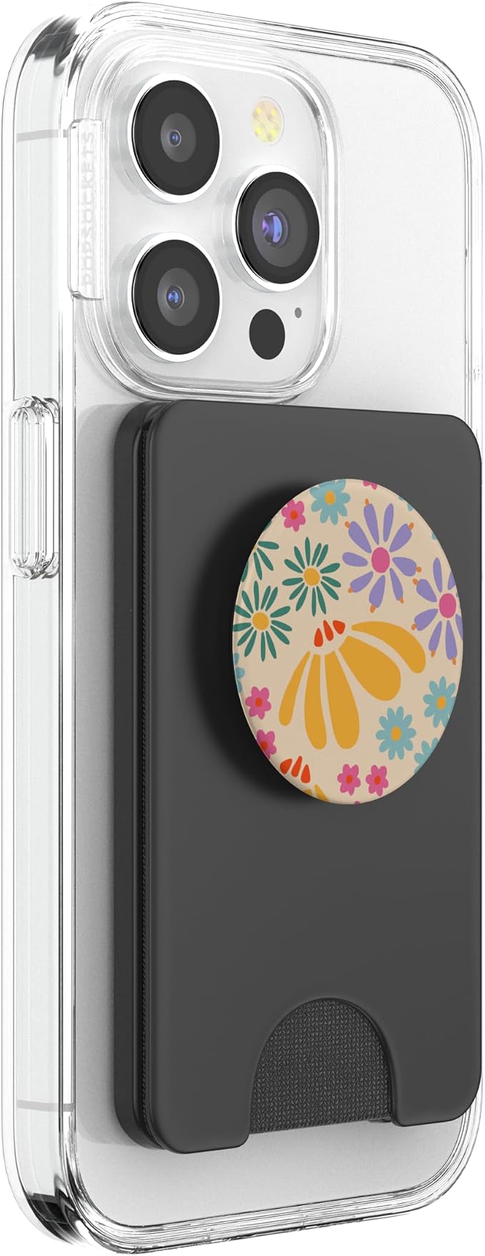 Pastel Floral Pattern Art Flower PopSockets PopGrip for MagSafe