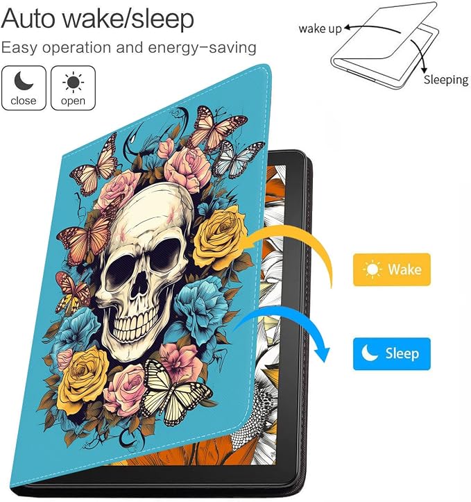 Case for Samsung Galaxy Tab A 8.0 2019 (SM-T290/T295/T297) Slim Lightweight PU Leather Stand Cover with Auto Wake/Sleep for Galaxy Tab A 8.0 Inch Abstract Watercolor Art Dogs