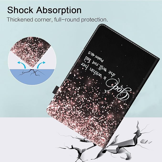 Case for Amazon Fire HD 8 &amp Fire HD 8 Plus Tablet (Fits Both 12th/10th Generation 2022/2020 Release)- Premium Leather Standing Cover with Auto Sleep/Wake Jungle