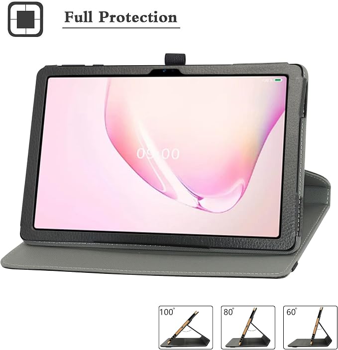 MAMA MOUTH for Onn 10.1 inch Rotating Case360 Degree Rotary Stand with Cute Pattern Cover for Onn 10.1 inch (2024 Model:100135925) 10.1 Tablet (JUST Fit Onn 10.1 2024)Black 10002118-1