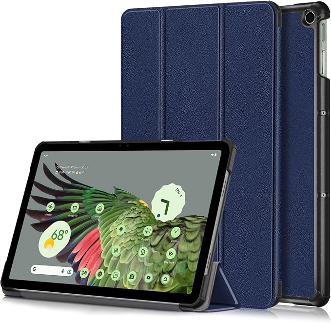 Case for Google Pixel Tablet 11inch 2023 Release Folio Slim Cover Lightweight Hard Shell Protective Case with Multi-Angle StandBlack
