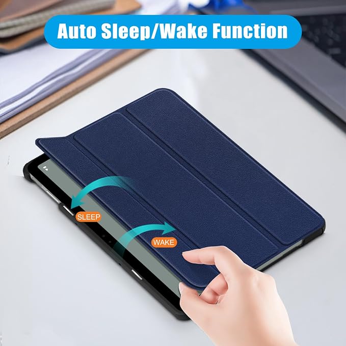 Case for Google Pixel Tablet 11inch 2023 Release Folio Slim Cover Lightweight Hard Shell Protective Case with Multi-Angle StandBlack