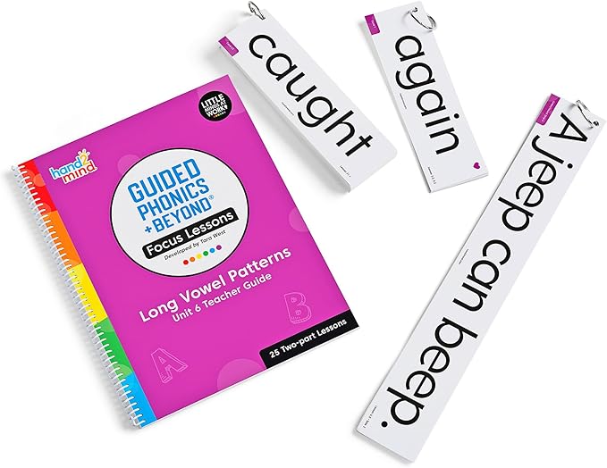 hand2mind Guided Phonics + Beyond Focus Lessons Unit 6 Teacher Guide, Science of Reading Classroom Materials, Kindergarten Homeschool Curriculum Supplies, Early Childhood Education Materials