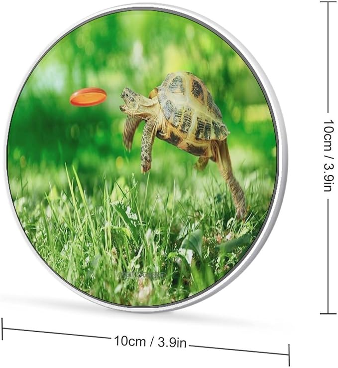 Tortoise Turtle Jumping Wireless Charger Portable Fast Charging Pad Lightweight Wireless Charging Pad 10W Slim Charging Station for Phone Charger Mat for Travel Home Office Desk