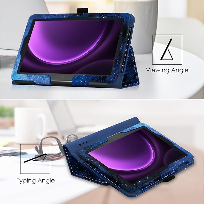 Folio Case Cover for 7-Inch Fire 7 Tablet (12th Generation 2022 Release) Not Fit for Previous 7th/9th Genration (Blugaxy)