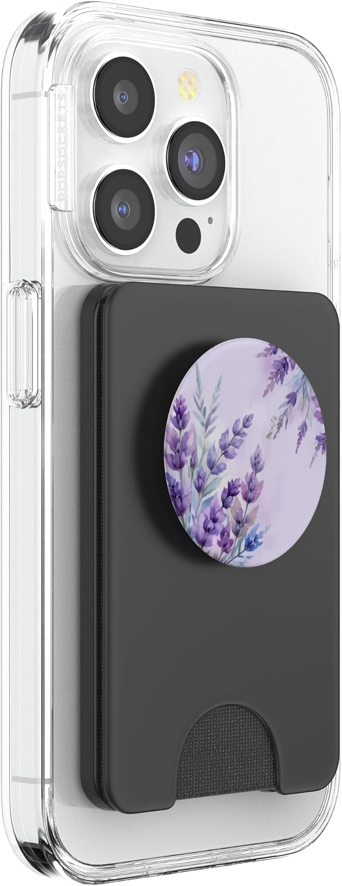 Lavender Floral Pattern PopSockets Adhesive PopGrip