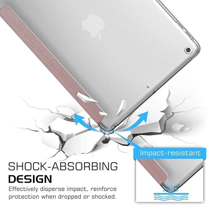 DuraSafe Cases for iPad 9.7 5th 6th Gen Air 1st 2nd Generation [iPad 5 6 Air 1 2] A1893 A1822 A1566 MH2V2LL/A Shock Proof Magnetic Dual Angle Stand with Honeycomb Pattern Printed Cover - Bunny Hat