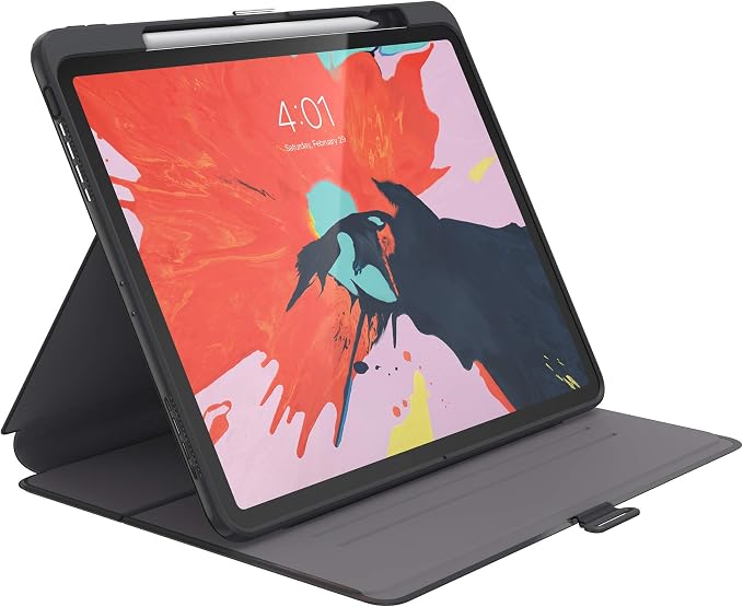Speck Products Presidio PRO Folio 12.9-inch iPad Pro Case (2018) Filigree Grey/Slate Grey