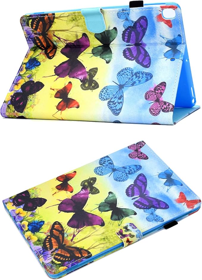 for Apple iPad 10.2 Case 2021/2020/2019 iPad 9th/8th/7th Generation Smart Cover with Pencil Holder [Auto Wake/Sleep] PU Leather Stand Folio Tri-fold Shockproof Thin Shell Colored Graffiti