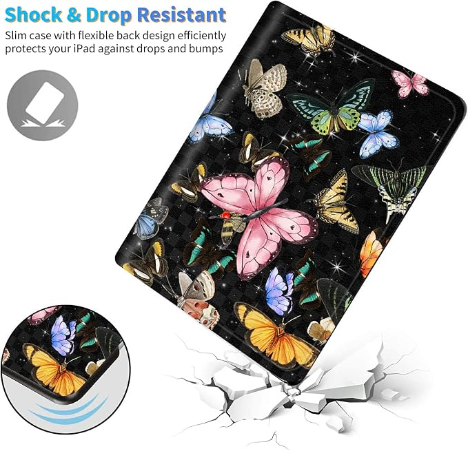 for Samsung Galaxy Tab E 9.6 Inch 2015 (SM-T560/T561/T565/T567) Kickstand Case PU Leather Multiple Viewing Angles Stand Smart Cover for Galaxy Tab E 2015 2 Roses
