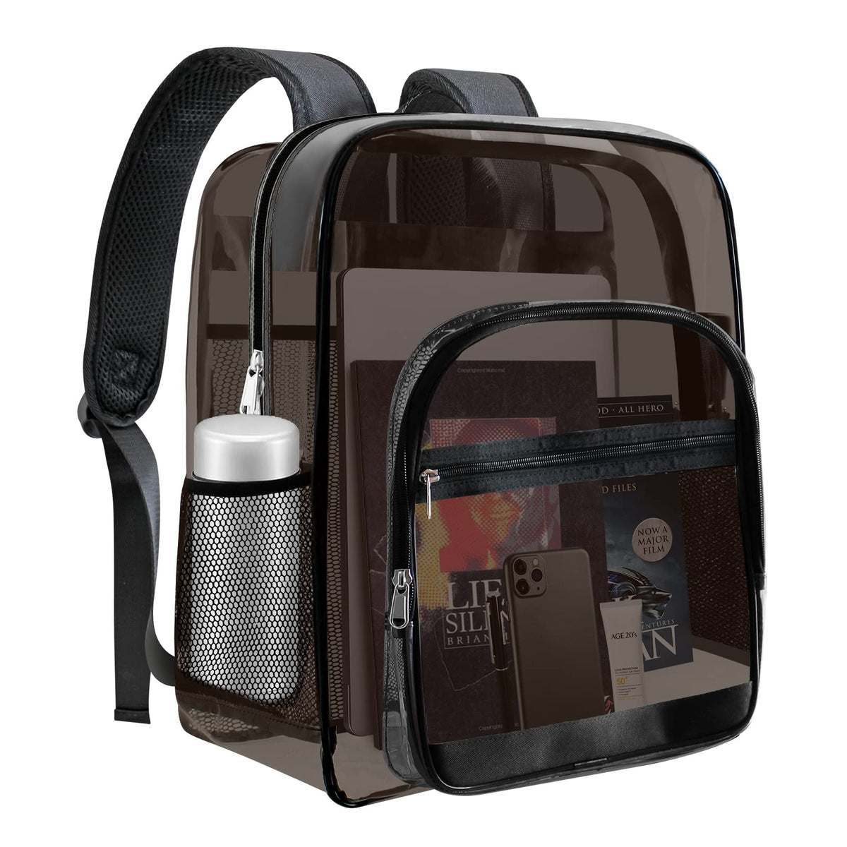 SDFGHG Clear Backpack,Sturdy Shape Heavy Duty Large Clear Backpack