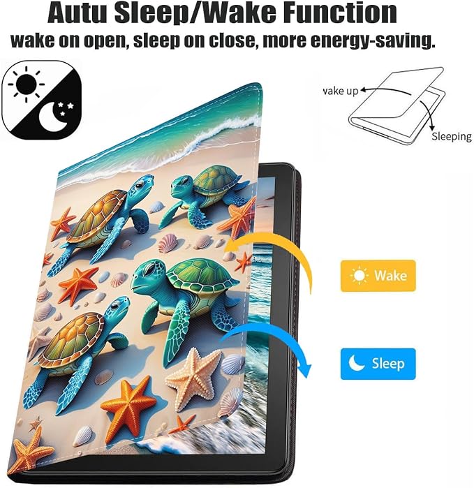 Case for Samsung Galaxy Tab A9 Plus 11 Inch 2023 Model (SM-X210/X216/X218) Premium PU Leather Stand Folio Cover with Auto Sleep/Wake Abstract Colorful Dog
