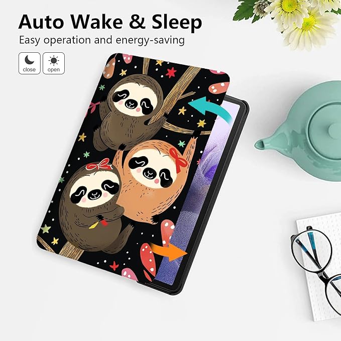 for 10.1 Amazon Fire HD 10 Tablet (13th Generation 2023 Release)PU Leather Multi-Angle Anti Slide Stand Cases with Auto Wake/SleepAnimals Dog Paws Galaxy