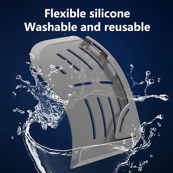 JWH Silicone Gaming Grip Case for iPad Anti Slip Game Control Protector for PUBG Mobile Shooting Games with Finger Sleeves and Storage Box Anti Accidental Touch Finger Protection Gaming Accessories
