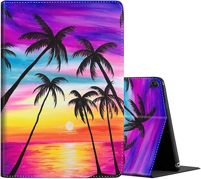 Case for Galaxy Tab S5e Case 2019 10.5 Tablet SM-T720/T725，Anti Slide Premium PU Leather Multi-Angle Viewing Folio Stand Case Cover for Samsung Galaxy Tab S5e Tablet 10.5 Inch - Black Cat Art