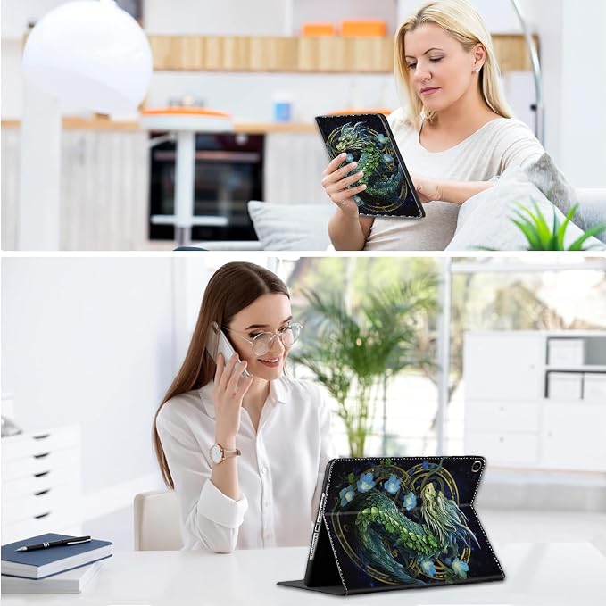 Case for iPad Pro 11 Inch 2022/2021/2020/2018 iPad Air 5th / 4th Gene 10.9 Inch (2022/2020) - Slim Fit Standing Cover with Auto Sleep/Wake，Astronaut Guitar