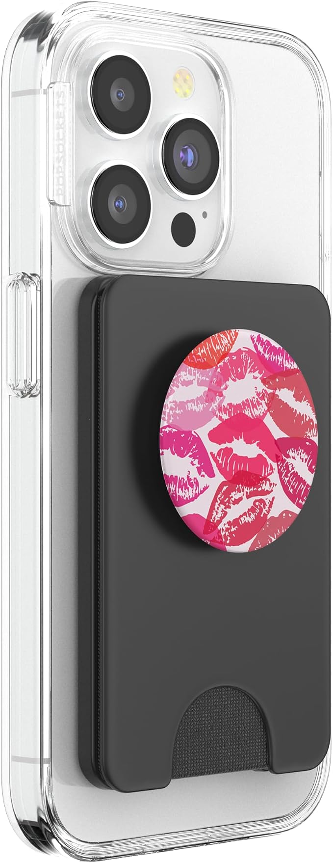 Coquette Aesthetic Pink Kisses Valentines Day Lips PopSockets Adhesive PopGrip