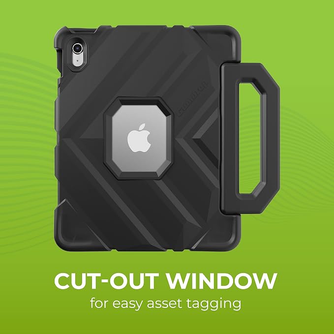 Gumdrop FoamTech Rugged case Fits Apple iPad 11th Generation (A16) &amp 10th Gen 10.9 inch Drop Tested Cover - Black