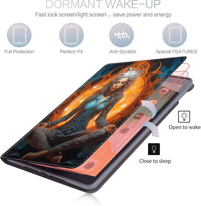 Case for iPad (A16) 11th Generation 11 Inch (2025) for iPad 10th Generation 10.9 Inch (2022) Slim Folding Stand Cover with Auto Wake/Sleep Watercolor Sea Turtle