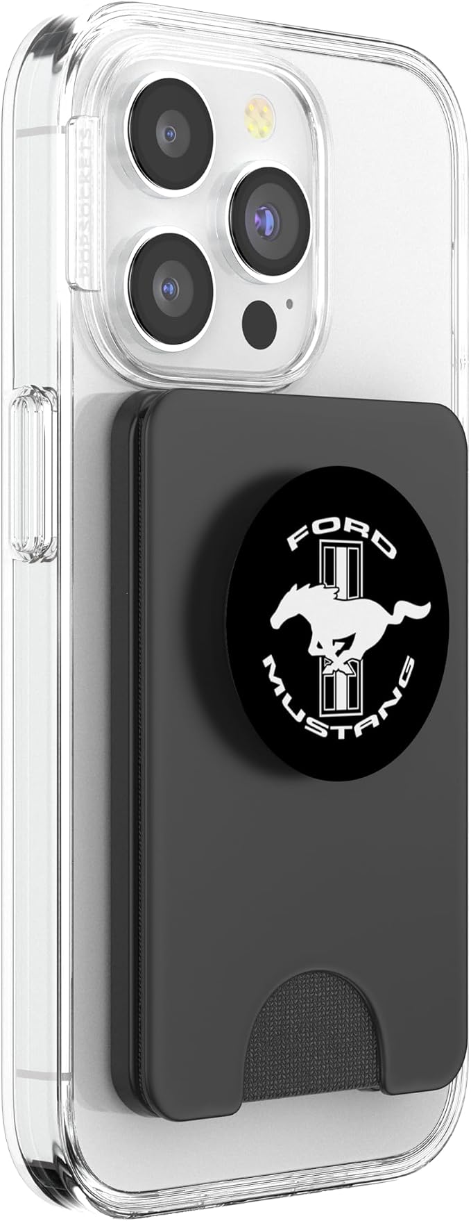 Mustang TriBar White PopSockets PopGrip for MagSafe