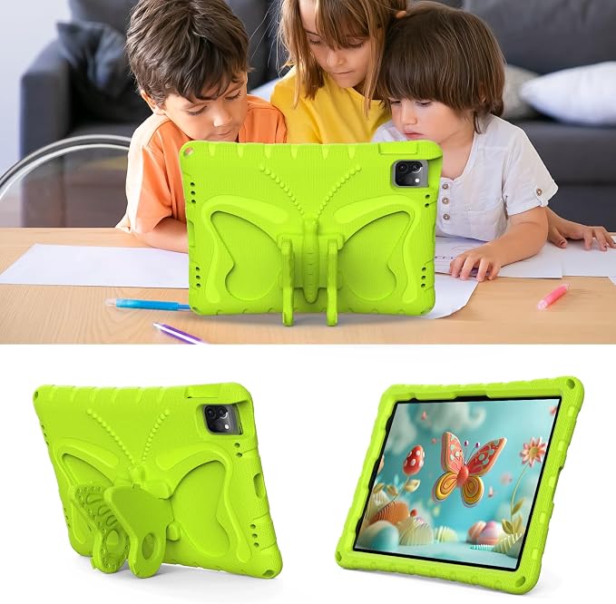 Case for iPad 11th Gen (A16) 11 inch 2025 &amp 10th Generation 10.9 2022 &amp Air 11 2025/2024 &amp Air 6/5th/4th Gen &amp Pro 11 Butterfly Shockproof Cover -Black