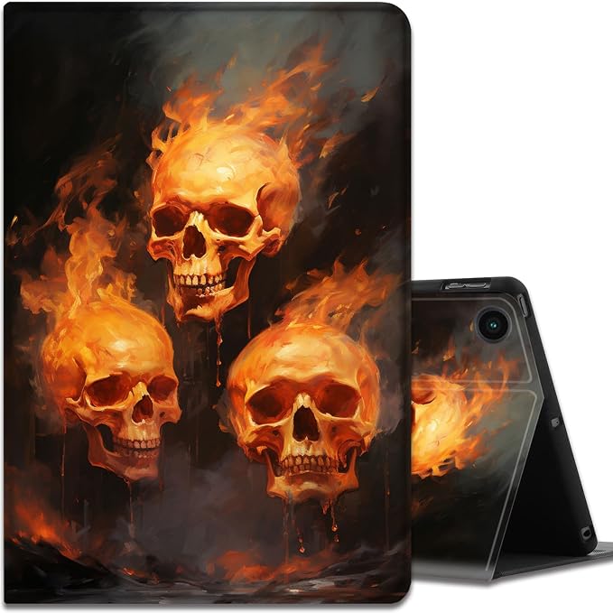 Case for Samsung Galaxy Tab A9 Plus 11 2023 Multi-Viewing Angles with Automatic Sleep/Wake Function for Samsung Galaxy A9+Tablet (SM-X210/X216/X218) American Flag Wolf