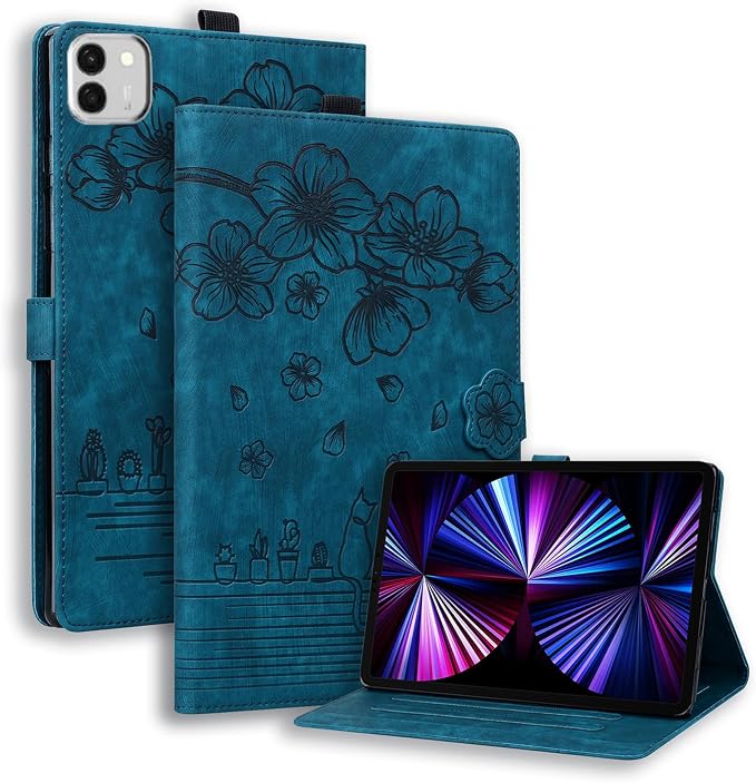 Case for Honor MagicPad 3 Pro 12.3 12.3 2026Multi-Angle Viewing PU Leather Folio Stand Cover with Pencil HolderShockproof Protective Case for Honor MagicPad 3 Pro 12.3 2026Rose Red