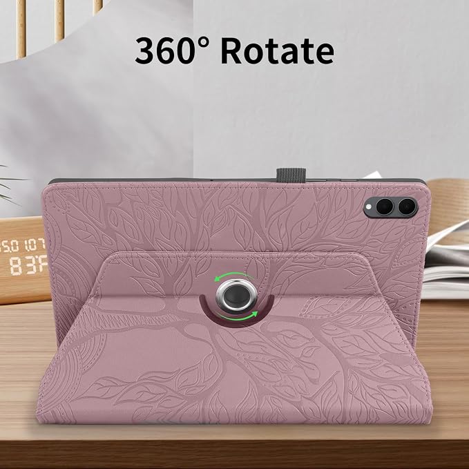for Samsung Galaxy Tab S11 Ultra Case 14.6 inchFashion Embossing TechnologyMulti-Viewing AnglesSlim Light Shell CoverPU Leather+TPUCompatible with Samsung Galaxy Tab S11 UltraBlack
