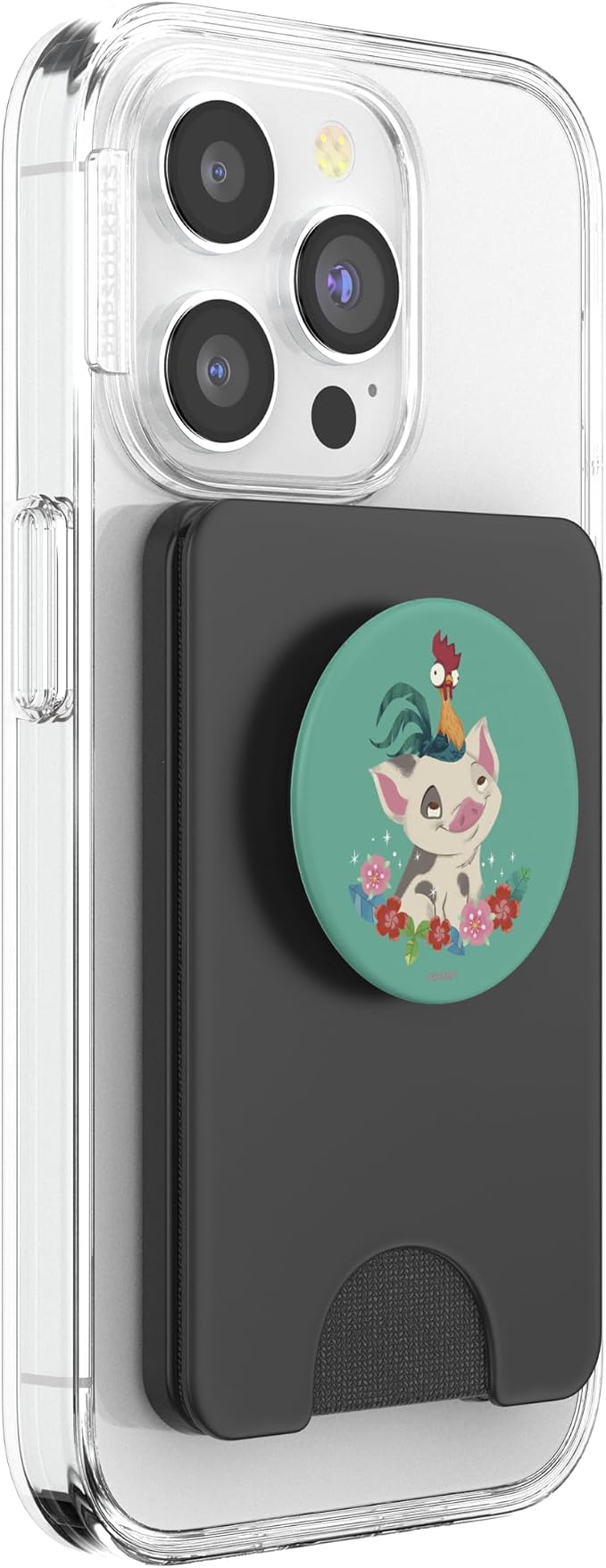 Disney Moana Pua and HEI HEI Floral Portrait PopSockets Adhesive PopGrip