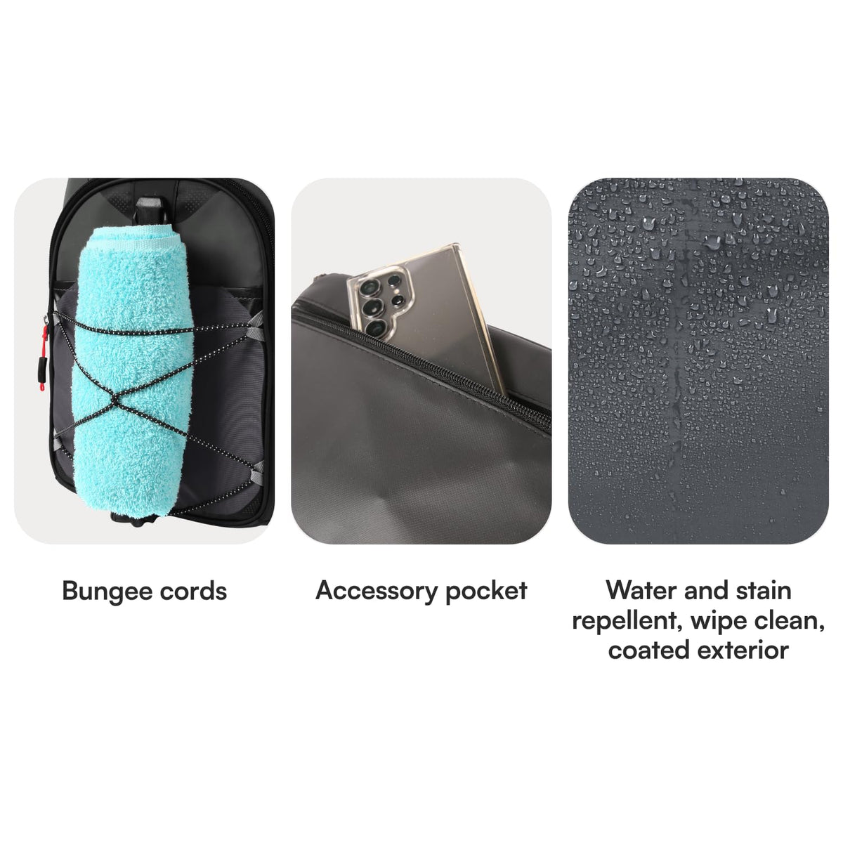 Titan by Arctic Zone Backpack Cooler, Insulated Soft Sided Bag with Leak Proof Lining and Padded Straps, for Lunch, Picnic, and Travel, 24 Can Capacity, Sharkskin Grey