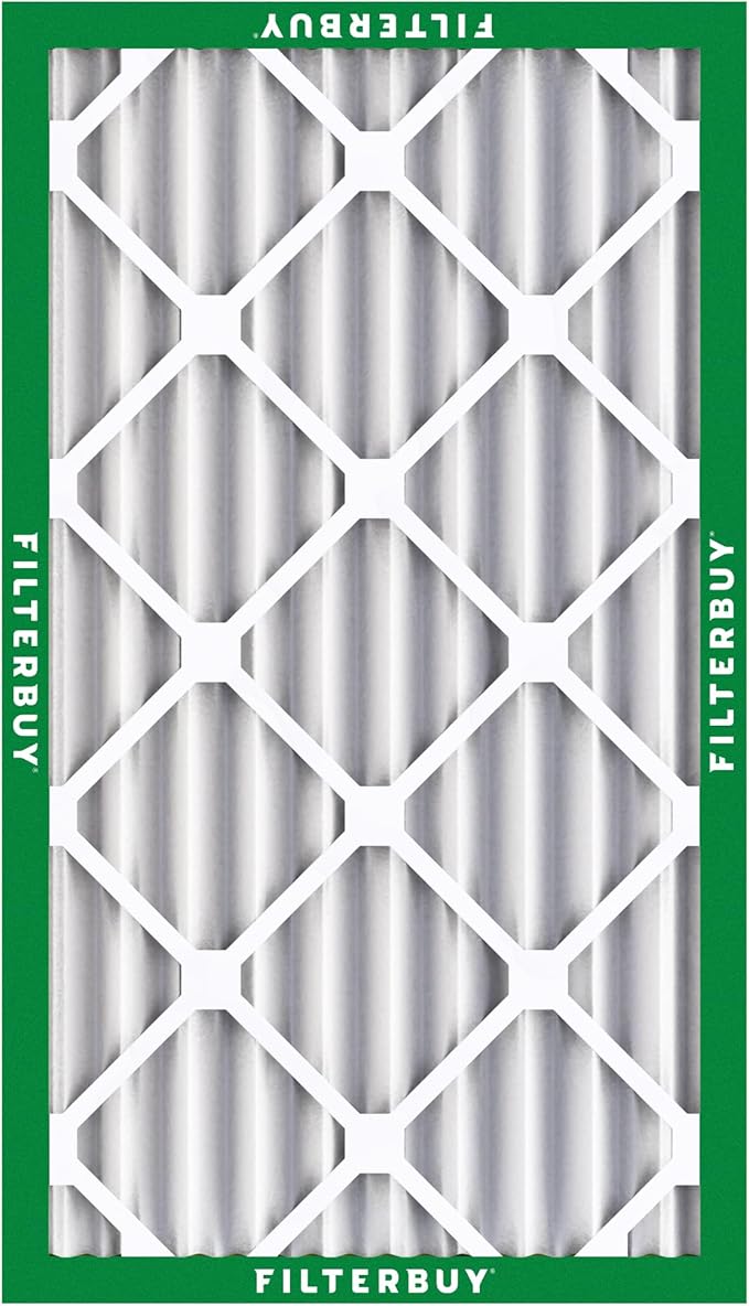 Filterbuy 14x25x4 Air Filter MERV 8 Essential Dust & Allergy Defense,