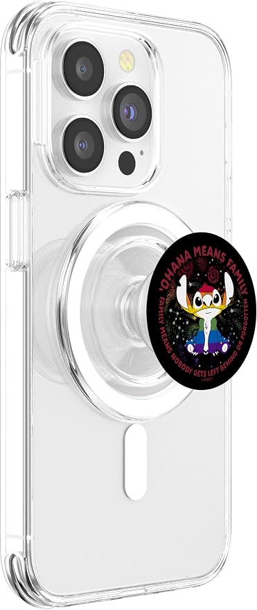 Disney Lilo &amp Stitch Ohana Means Family Rainbow Stitch PopSockets Adhesive PopGrip