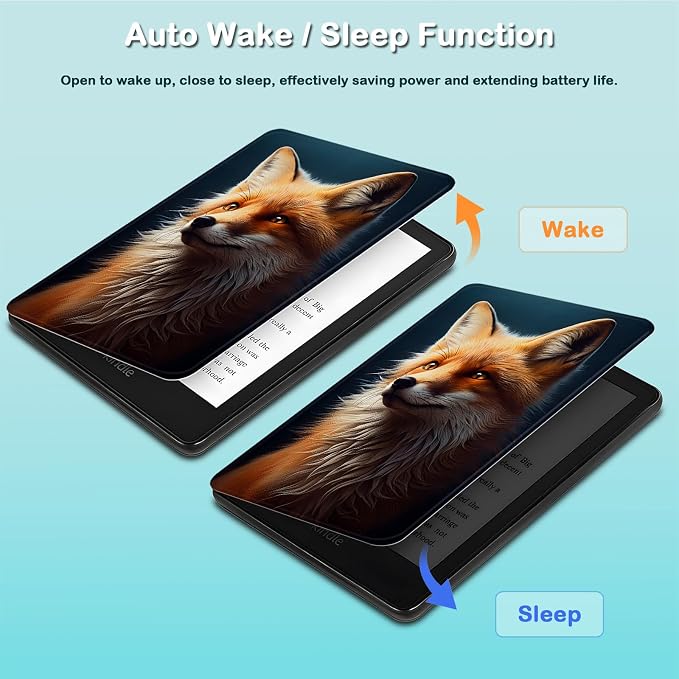 for 6 Kindle 2024 and 2022 (11th Generation) Case Slim Lightweight Smart Cover Case with Auto-Wake/Sleep for Kindle 2024Beach Starfish