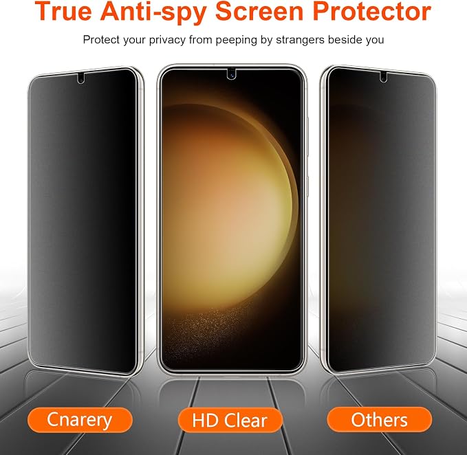 2 Pack for Samsung Galaxy S23 Plus Matte Privacy Screen Protector 6.6 Inch[Not Glass] Anti-Scratch Anti-Glare Support fingerprint Unlock
