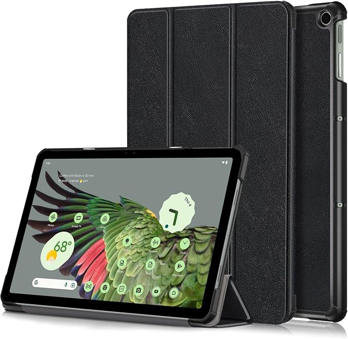 Case for Google Pixel Tablet 11inch 2023 Release Folio Slim Cover Lightweight Hard Shell Protective Case with Multi-Angle StandBlack