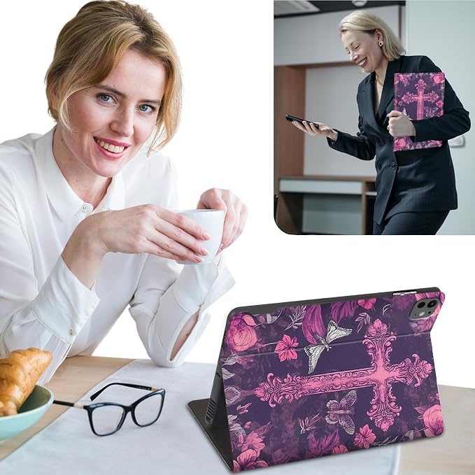 Case for iPad 9th/ 8th/ 7th Generation for iPad 10.2 inch Case 2021/2020/2019 Slim PU Leather Multiple Viewing Angles Smart Stand Shell Cover Auto Wake/Sleep for iPad 10.2Alpaca Art