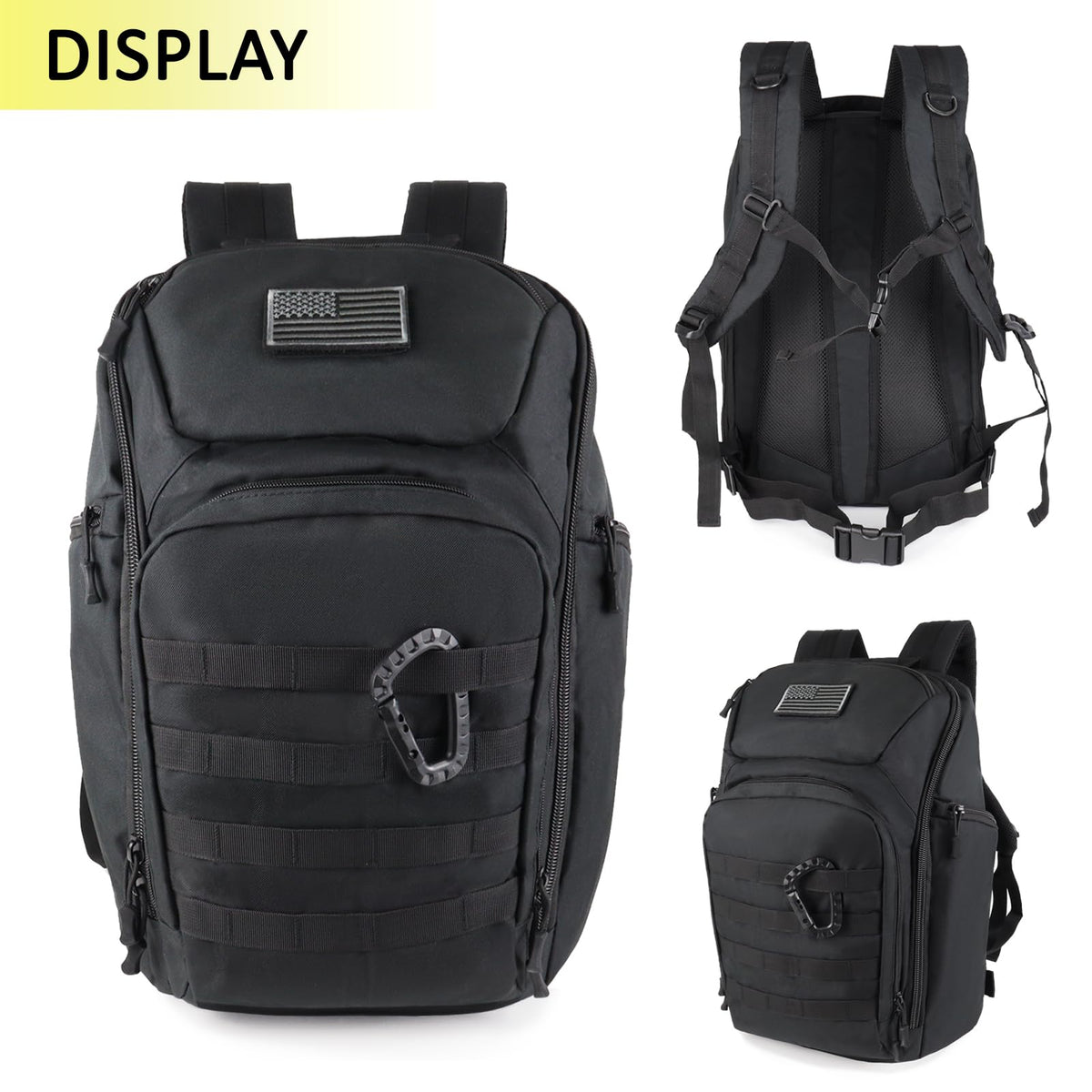 Valinov Tactical Backpack For Men 30L Military Molle Backpacks Army Assault Pack Daypack Hiking Rucksack Bug Out Bag (Tan)