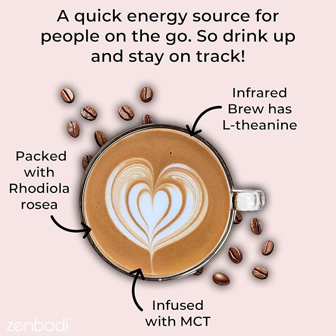 Zenbean Infrared Brew Light Roast Coffee Packets, 10 Travel Packs