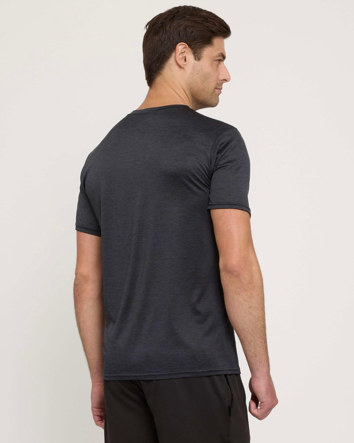 Real Essentials 5 Pack: Men's Dry-Fit Short Sleeve Crew Neck T Shirts Fitness Running Gym Workout Cool Exercise Athletic Tee, Set 7, Small
