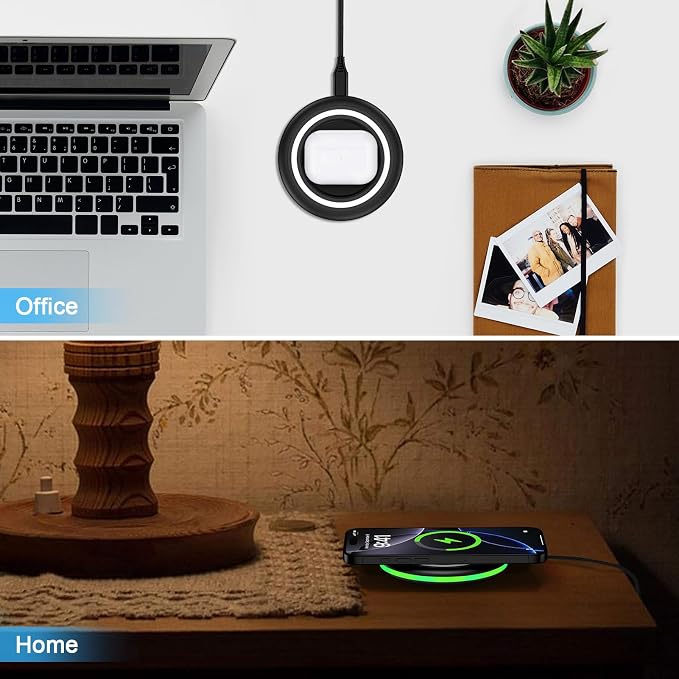 for Google Wireless Charger Compatible Google Pixel 10/10 Pro/10 Pro XL/9A/9/8/8A/8 Pro/7/6 Pro2 Pack 15W Wireless Charger Android Fast Charging Pad for Samsung Galaxy S25 FE Z Fold 7 with Adapter