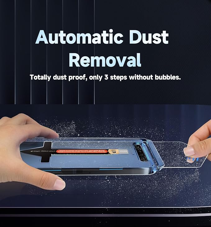 MAGIC JOHN 2 Pack for Samsung Galaxy S25 Ultra Tempered Glass Screen Protector Bubble Free Easy Installation Auto Dust-Elimination